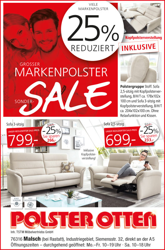 Polster Otten Ihr Spezialist für Polstermöbel