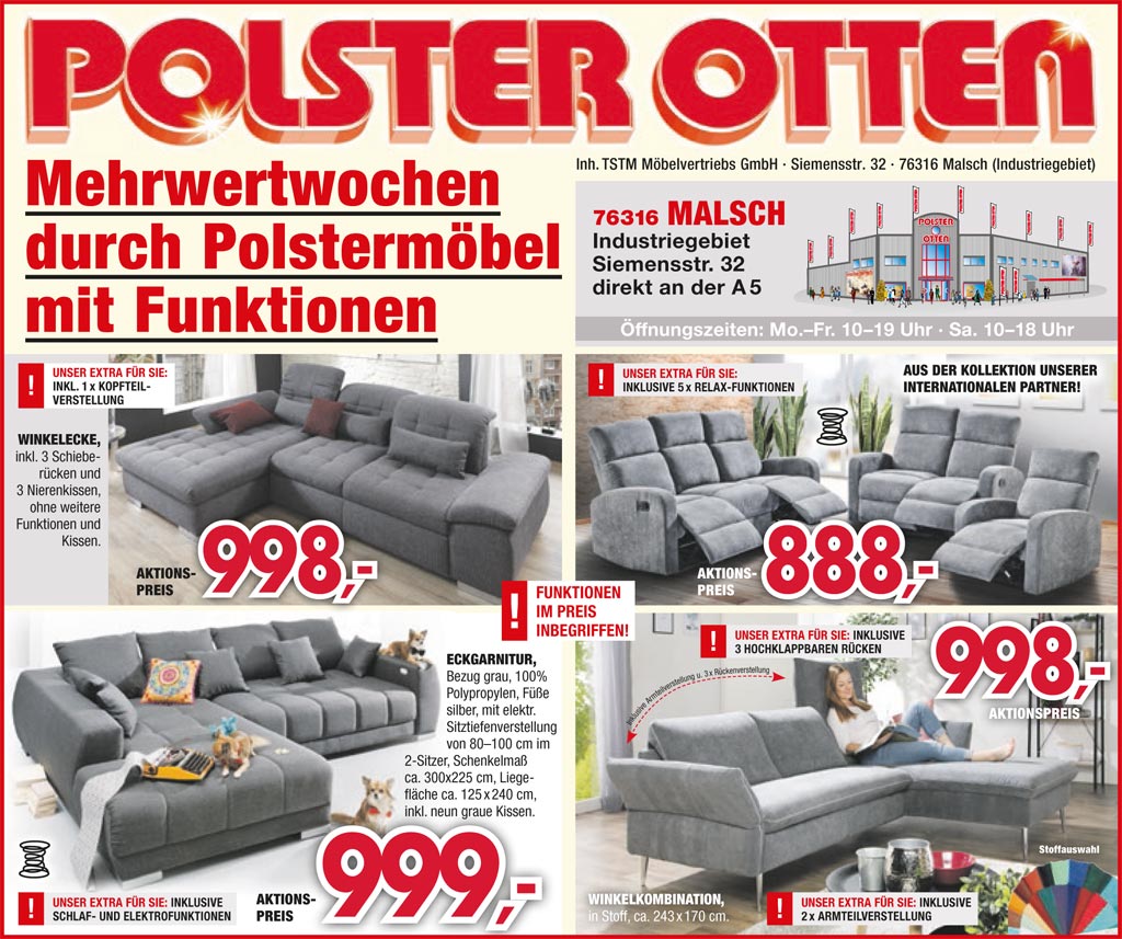 Polster Otten Ihr Spezialist für Polstermöbel