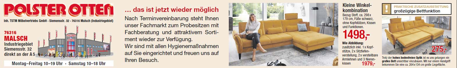 Polster Otten Ihr Spezialist für Polstermöbel